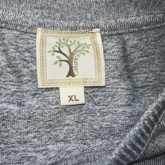 Colortree Xoxo Eiffel Tower Graphic Tunic Sweatshirt Heather Gray Womens Size XL - Picture 7 of 7